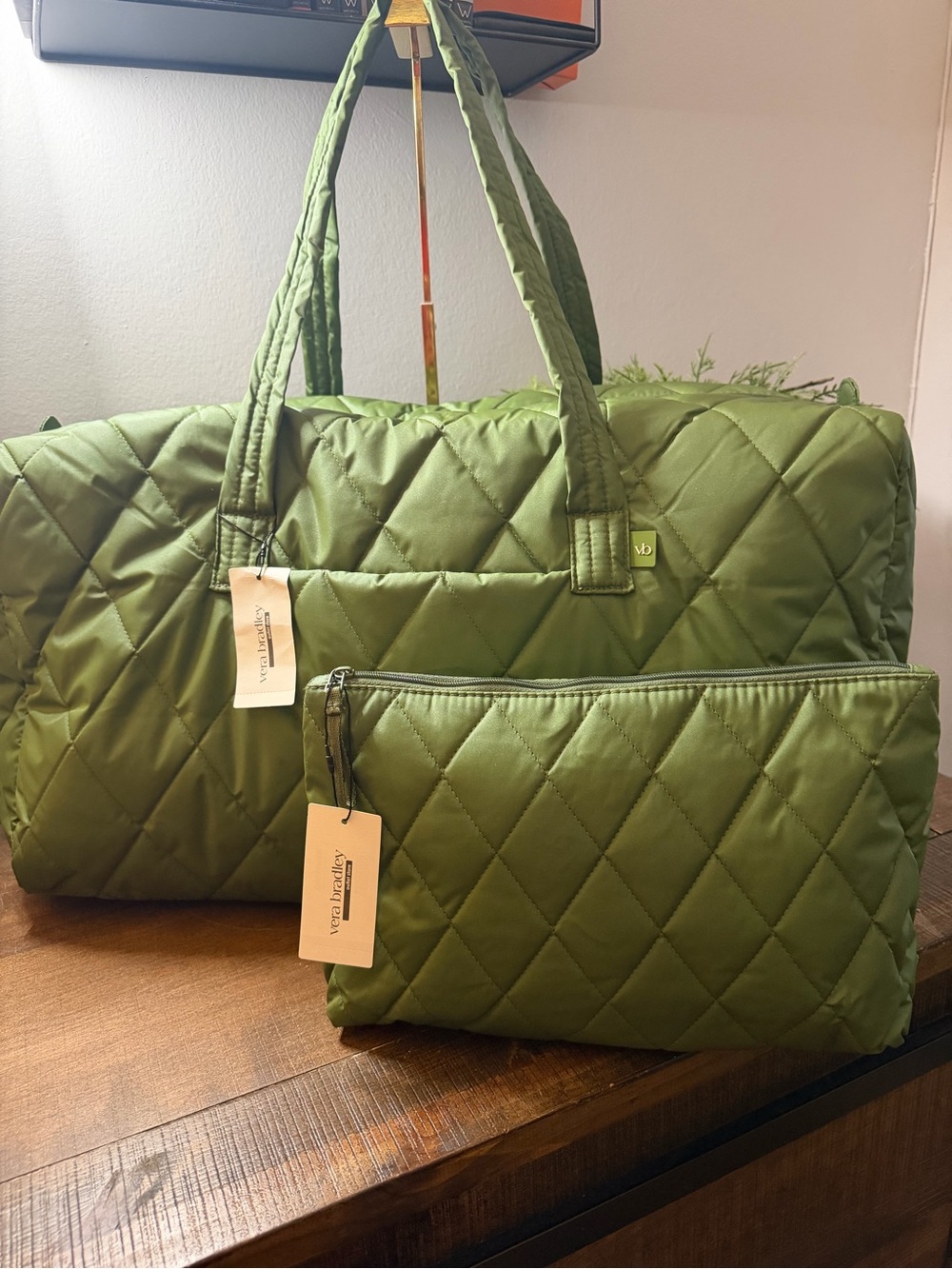 Vera Bradley Travel Duffle & Essential Pouch
(NWT)